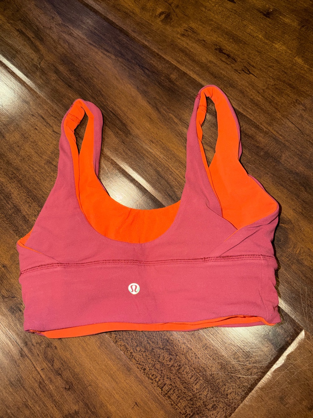 lululemon athletica Reversible Dark Pink/ Purple & Dark Orange Sports Bra